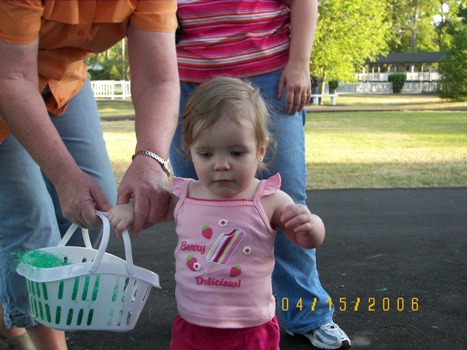 Ethan hunting Easter Eggs