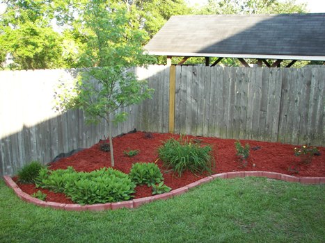 New Backyard Flower Bed