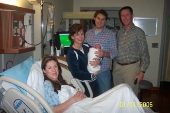 Katelyn, her parents and maternal grandparents