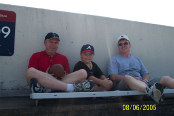 Terry, Zack and Tim at the Stadium