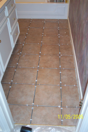 Guest Bathroom with Tile, minus Grout