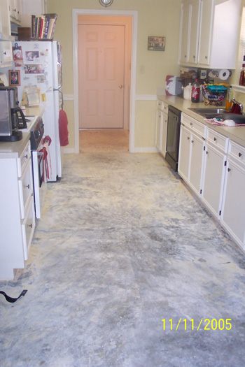 My Kitchen before tile!