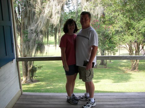 Tim and Stacy at Mount Locust, on the southern end of the Natchez Trace