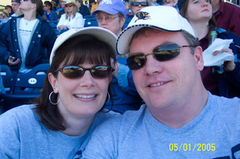 Tim & Stacy at the game