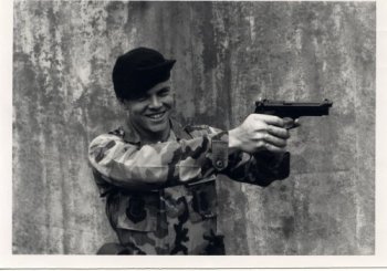 Tim, in his glory days, as an expert marksman