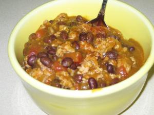 Crockpot Turkey & Black Bean Chili