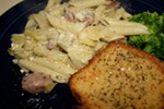 Pasta with Chicken Sausages & Artichokes